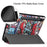 Pattern Printing PU Leather Tri-fold Stand Tablet Case for Samsung Galaxy Tab S7+ T970 / S8+ - Cartoon Graffiti - 5