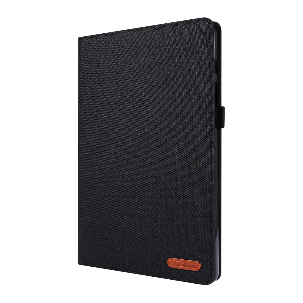 Shockproof Anti-scratch Cloth Texture Card Slots Stand Leather Tablet Cover for Samsung Galaxy Tab A7 10.4 (2020) / (2022) T500 - Black - 4