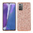 Glittering Sequins Plated TPU Frame + PC Hybrid Case for Samsung Galaxy Note20 4G/5G - Rose Gold - 1