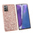 Glittering Sequins Plated TPU Frame + PC Hybrid Case for Samsung Galaxy Note20 4G/5G - Rose Gold - 3