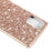 Glittering Sequins Plated TPU Frame + PC Hybrid Case for Samsung Galaxy Note20 4G/5G - Rose Gold - 4
