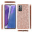 Glittering Sequins Plated TPU Frame + PC Hybrid Case for Samsung Galaxy Note20 4G/5G - Rose Gold - 6