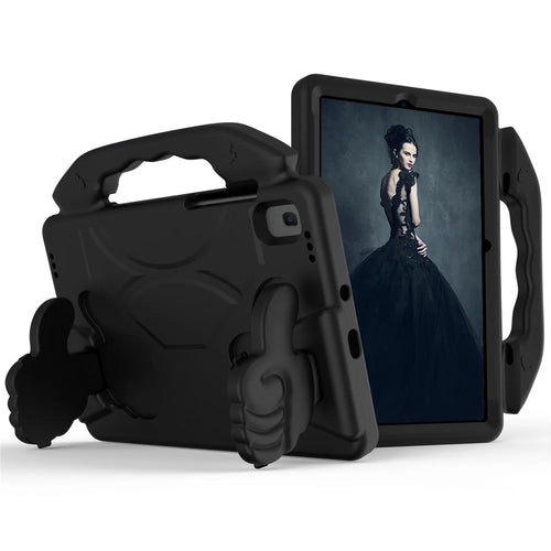 Shockproof Thumb Kickstand EVA Protective Case for Samsung Galaxy Tab S5e SM-T720 - Black - 1