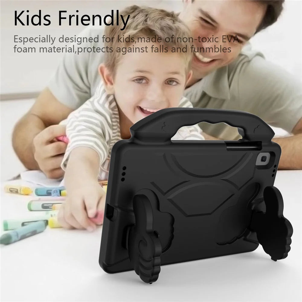 Shockproof Thumb Kickstand EVA Protective Case for Samsung Galaxy Tab S5e SM-T720 - Black - 6