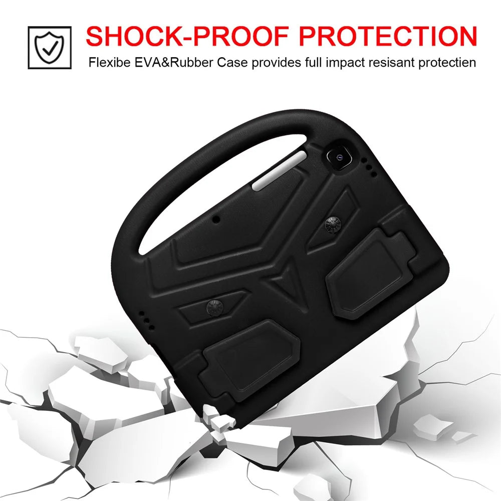 Sparrow Style Kickstand Shockproof EVA Tablet Cover for Samsung Galaxy Tab A7 10.4 (2020) / (2022) T500 / Tab A7 10.4 (2022) - Black - 3