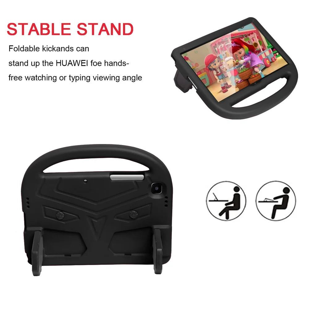 Sparrow Style Kickstand Shockproof EVA Tablet Cover for Samsung Galaxy Tab A7 10.4 (2020) / (2022) T500 / Tab A7 10.4 (2022) - Black - 4
