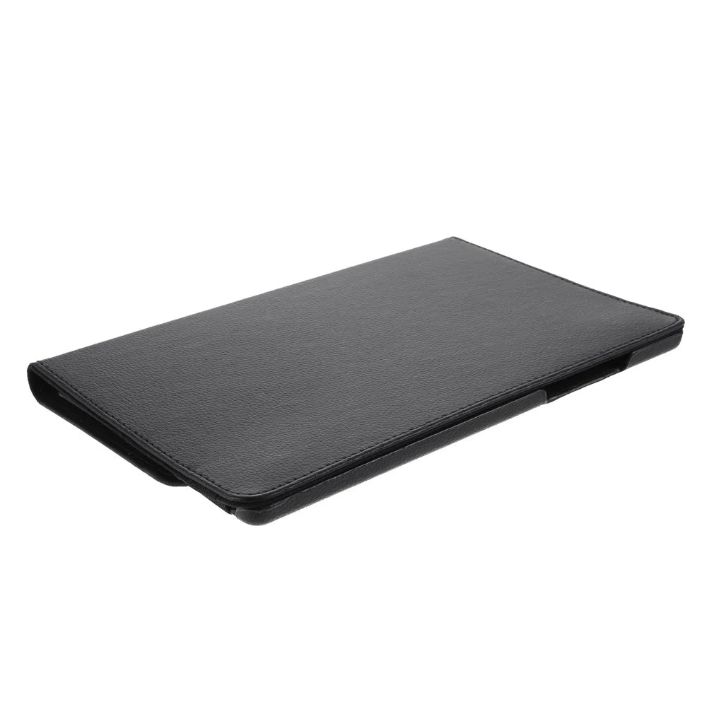 Middle Hollow on the back Leather Case with 360-Degree Rotating Stand + Elastic Fasten Band for Samsung Galaxy Tab A7 10.4 (2020) / (2022) - Black - 2