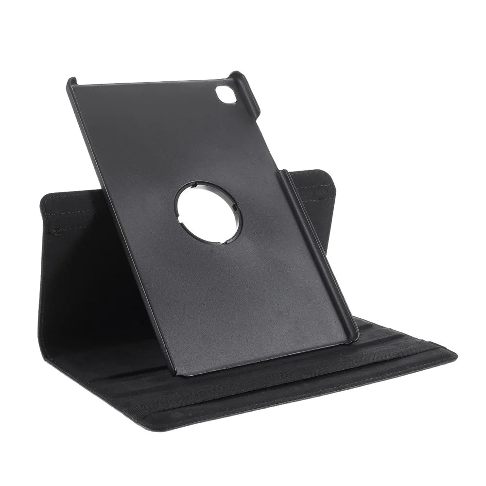 Middle Hollow on the back Leather Case with 360-Degree Rotating Stand + Elastic Fasten Band for Samsung Galaxy Tab A7 10.4 (2020) / (2022) - Black - 6