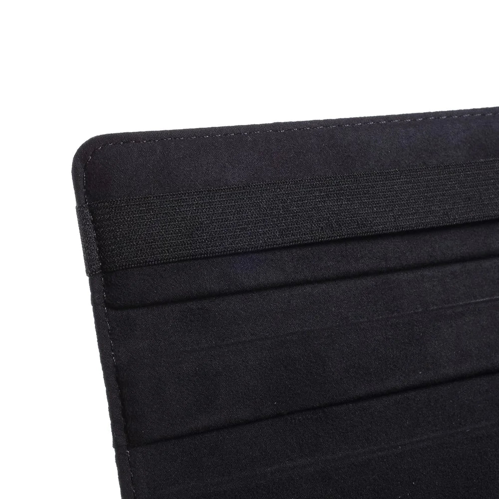 Middle Hollow on the back Leather Case with 360-Degree Rotating Stand + Elastic Fasten Band for Samsung Galaxy Tab A7 10.4 (2020) / (2022) - Black - 7
