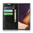 Crazy Horse Genuine Leather Wallet Cover Case for Samsung Galaxy Note20 Ultra/Note20 Ultra 5G - Black - 3