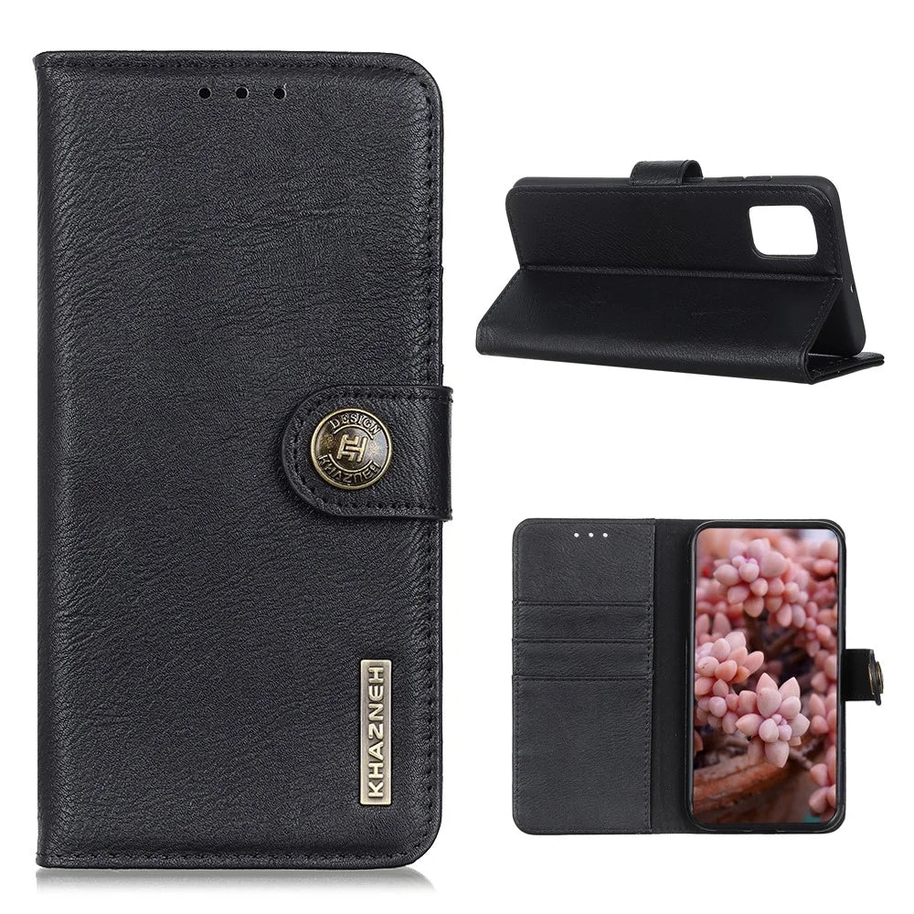KHAZNEH Wallet Leather Cover for Samsung Galaxy S20 FE 4G/5G/S20 Lite/S20 FE 2022 - Black - 1