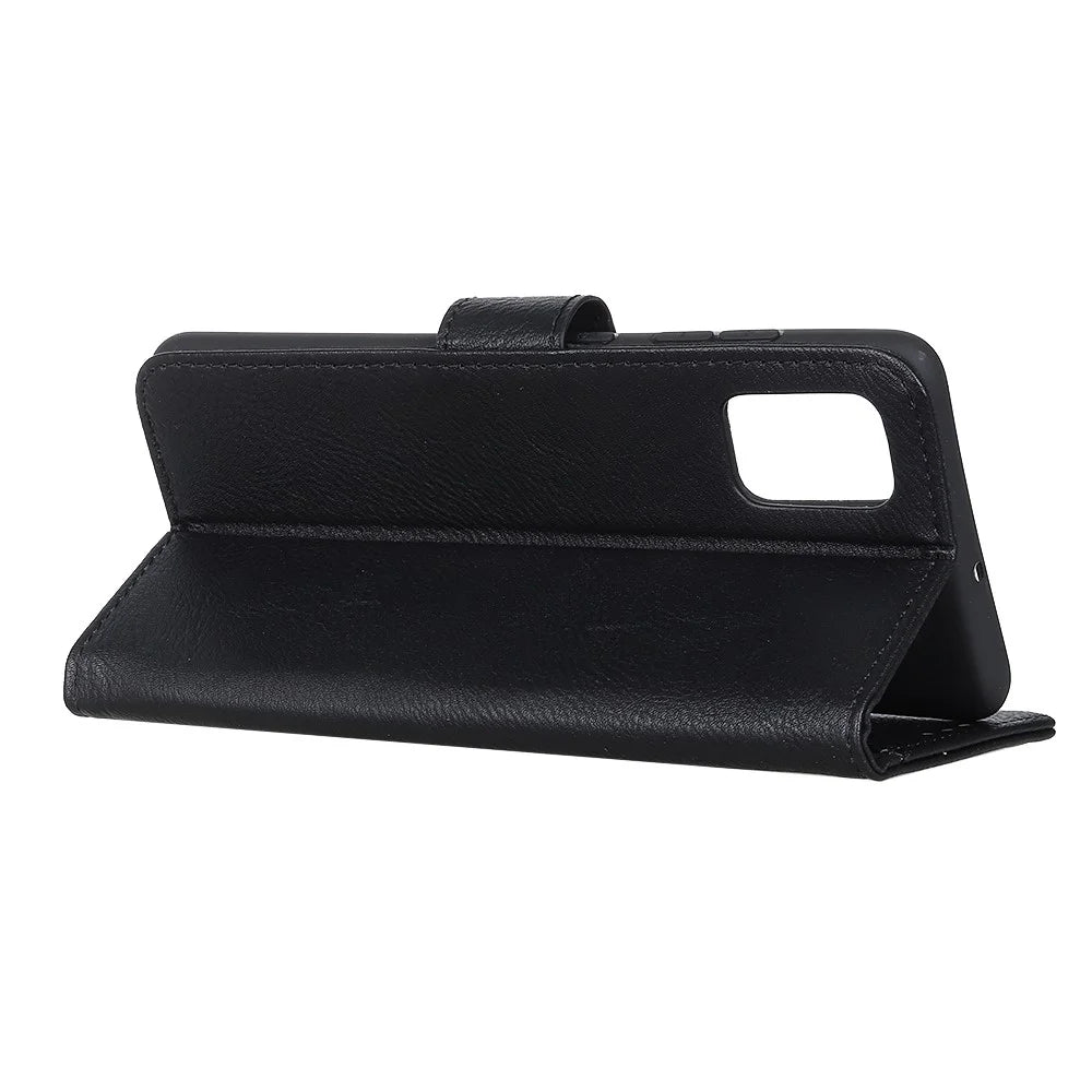 KHAZNEH Wallet Leather Cover for Samsung Galaxy S20 FE 4G/5G/S20 Lite/S20 FE 2022 - Black - 6