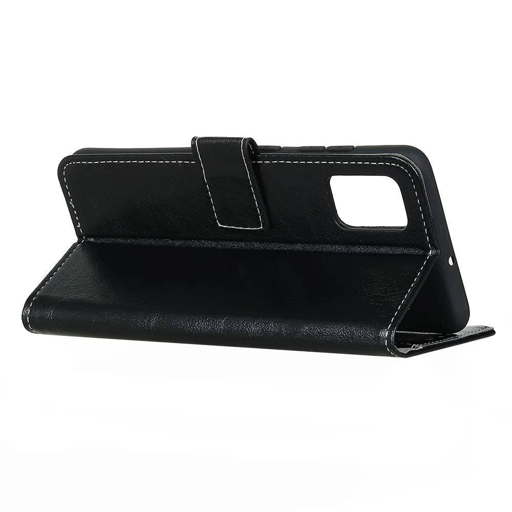 Crazy Horse Leather with Wallet Shell for Samsung Galaxy S20 FE/S20 Fan Edition/S20 FE 5G/S20 Fan Edition 5G/S20 Lite/S20 Lite - Black - 3