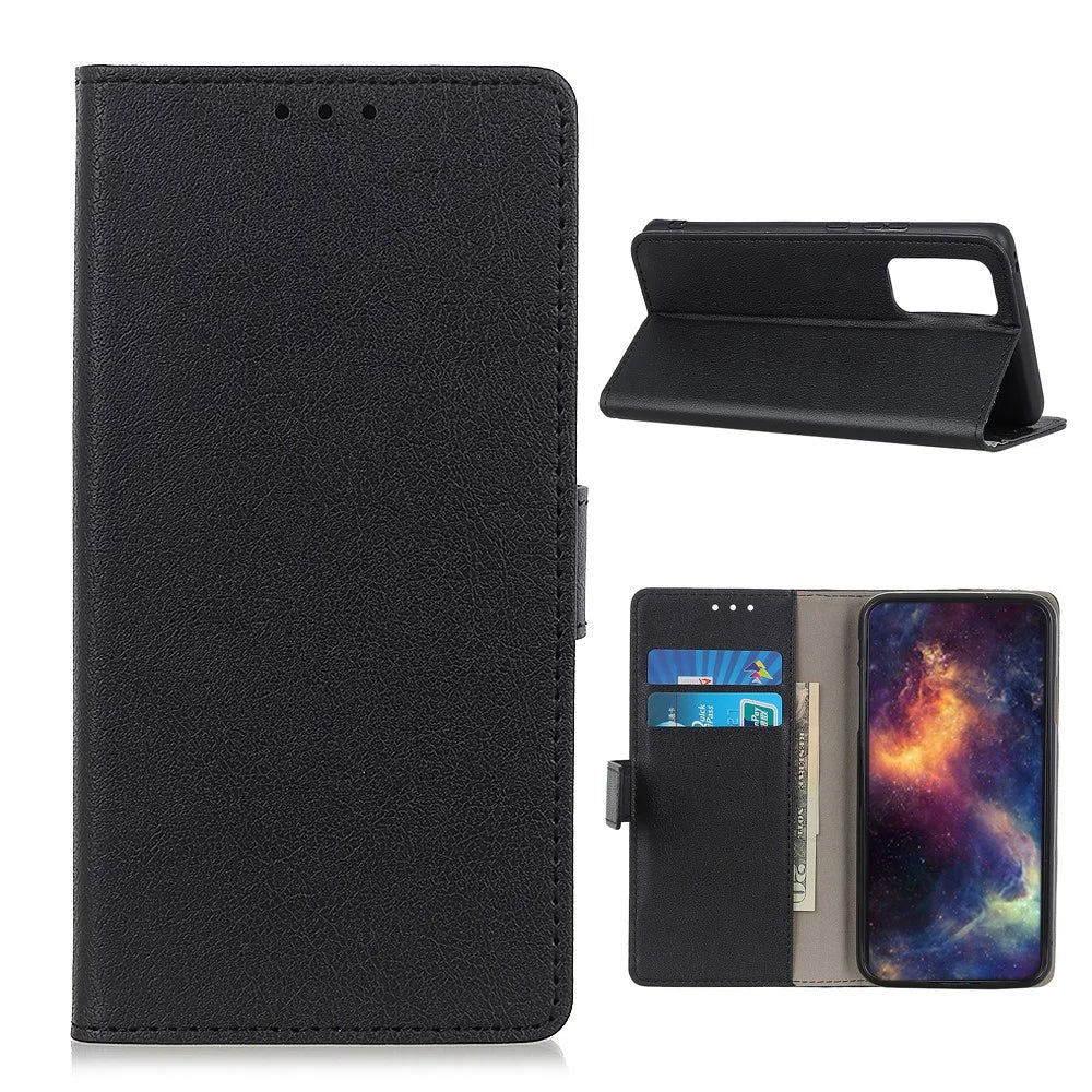 PU Leather Wallet Stand Cell Phone Shell for Samsung Galaxy S20 FE/S20 Fan Edition/S20 FE 5G/S20 Fan Edition 5G/S20 Lite/S20 Lite - Black - 1