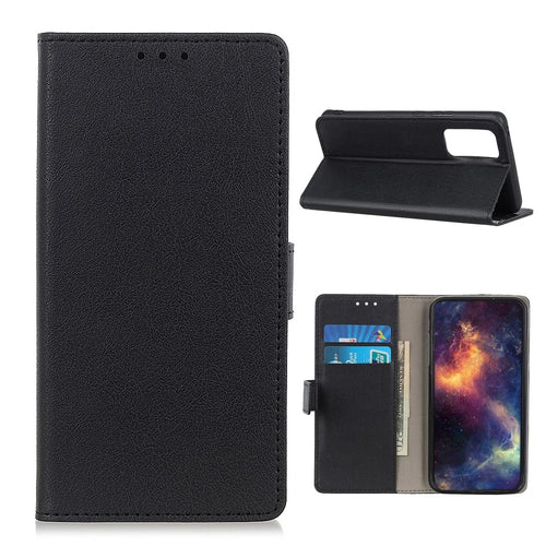 PU Leather Wallet Stand Cell Phone Shell for Samsung Galaxy S20 FE/S20 Fan Edition/S20 FE 5G/S20 Fan Edition 5G/S20 Lite/S20 Lite - Black - 1