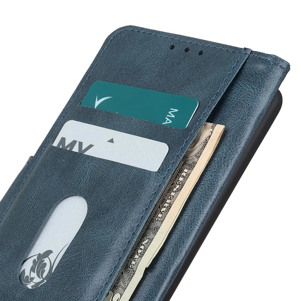 Crazy Horse Texture Leather Phone Cover for Samsung Galaxy S20 FE/S20 Fan Edition/S20 FE 5G/S20 Fan Edition 5G/S20 Lite - Blue - 5