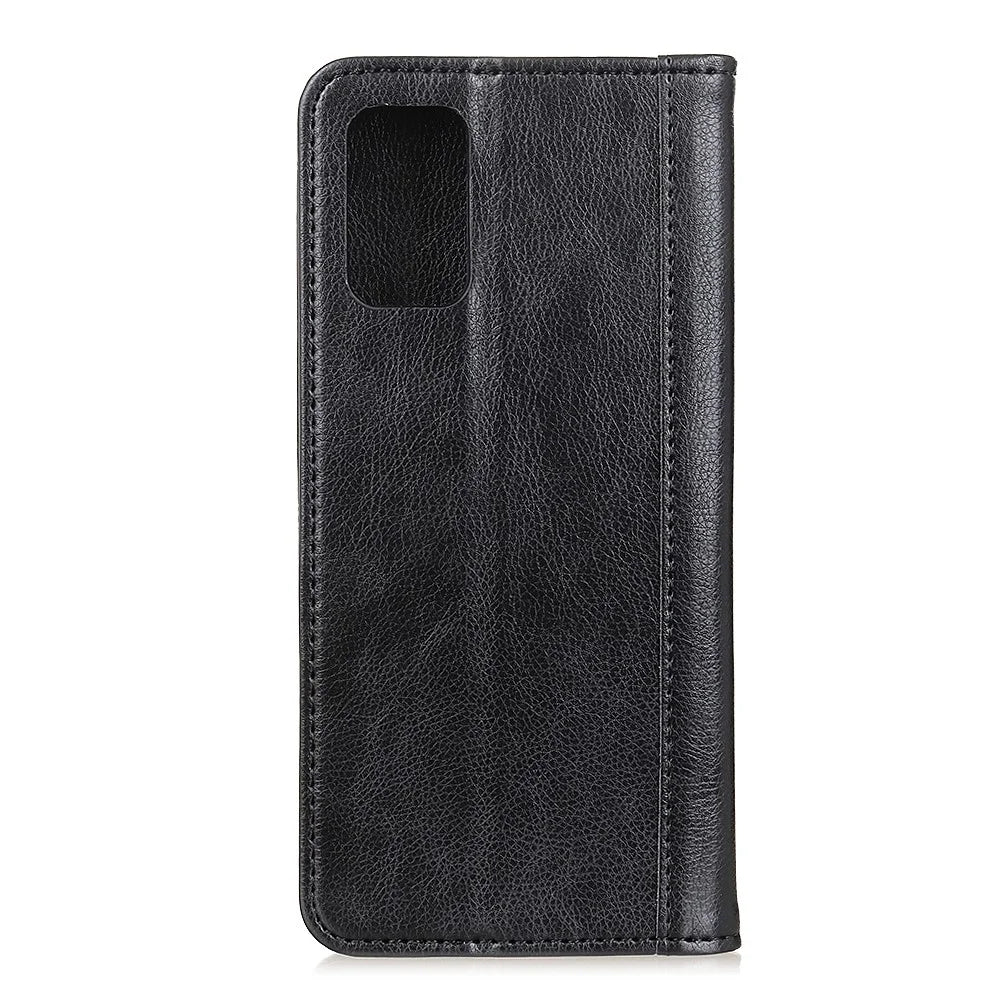Auto-absorbed Litchi Skin Split Leather Cover for Samsung Galaxy S20 FE/S20 Fan Edition/S20 FE 5G/S20 Fan Edition 5G/S20 Lite/ S20 Fan Edition - Black - 3
