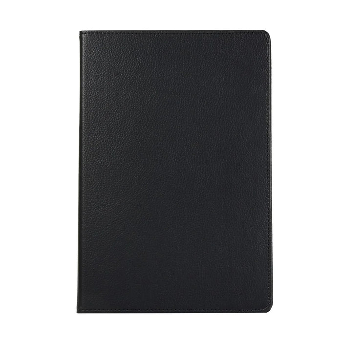 Litchi Skin Leather Shell Case with Rotating Stand for Samsung Galaxy Tab S10+ / S9+  / S8+ / S7+ / S7 FE - Black - 1
