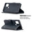 BINFEN COLOR For Samsung Galaxy A21s Phone Cases Wallet Stand Geometry Imprint Leather Cover - Black - 2