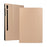 Leather Cover Stand Protective Case for Samsung Galaxy Tab S7+ / S8+ - Gold - 1