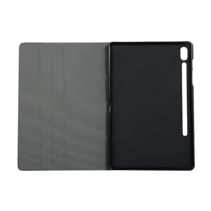 Leather Cover Stand Protective Case for Samsung Galaxy Tab S7+ / S8+ - Gold - 4