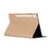 Leather Cover Stand Protective Case for Samsung Galaxy Tab S7+ / S8+ - Gold - 6