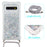 Glitter Powder Funny Quicksand TPU Back Stylish Cover for Samsung Galaxy S10 - White - 2