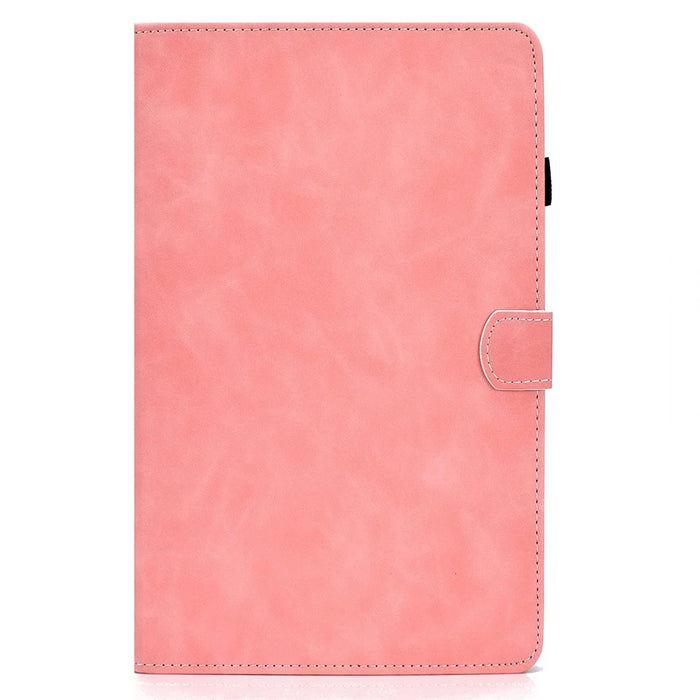 Solid Color Leather Tablet Protective Shell for Samsung Galaxy Tab A7 10.4 (2020) / (2022) T500 with Card Slot - Pink - 2
