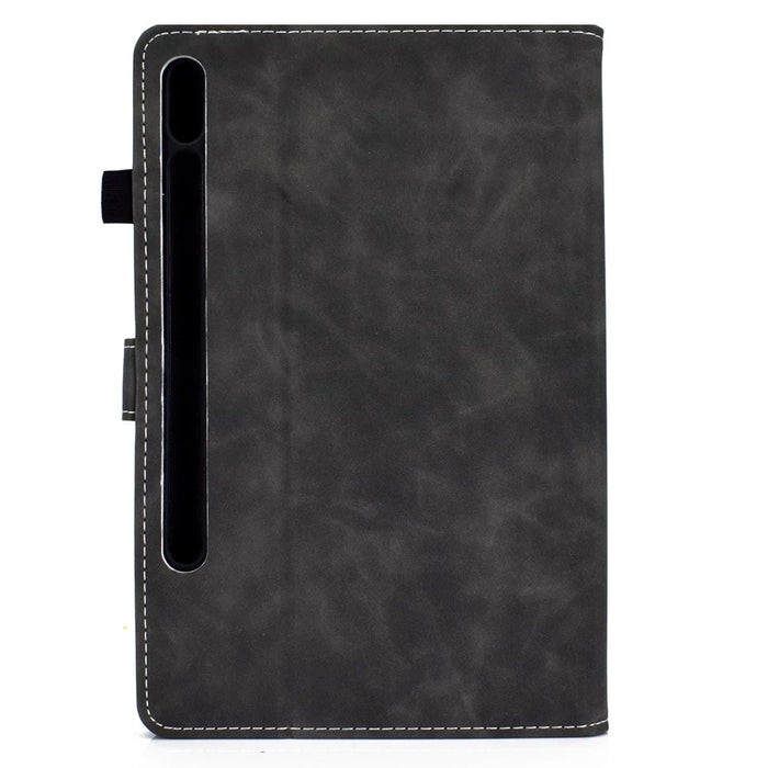 Solid Color Leather Tablet Protective Shell for Samsung Galaxy Tab S7 T870 / S8 - Black - 3