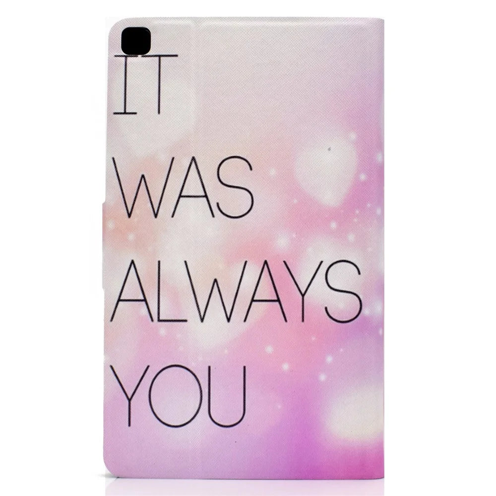 Pattern Printing Leather Stand Tablet Shell for Samsung Galaxy Tab A7 10.4 (2020) / (2022) T500 - It was always you - 3