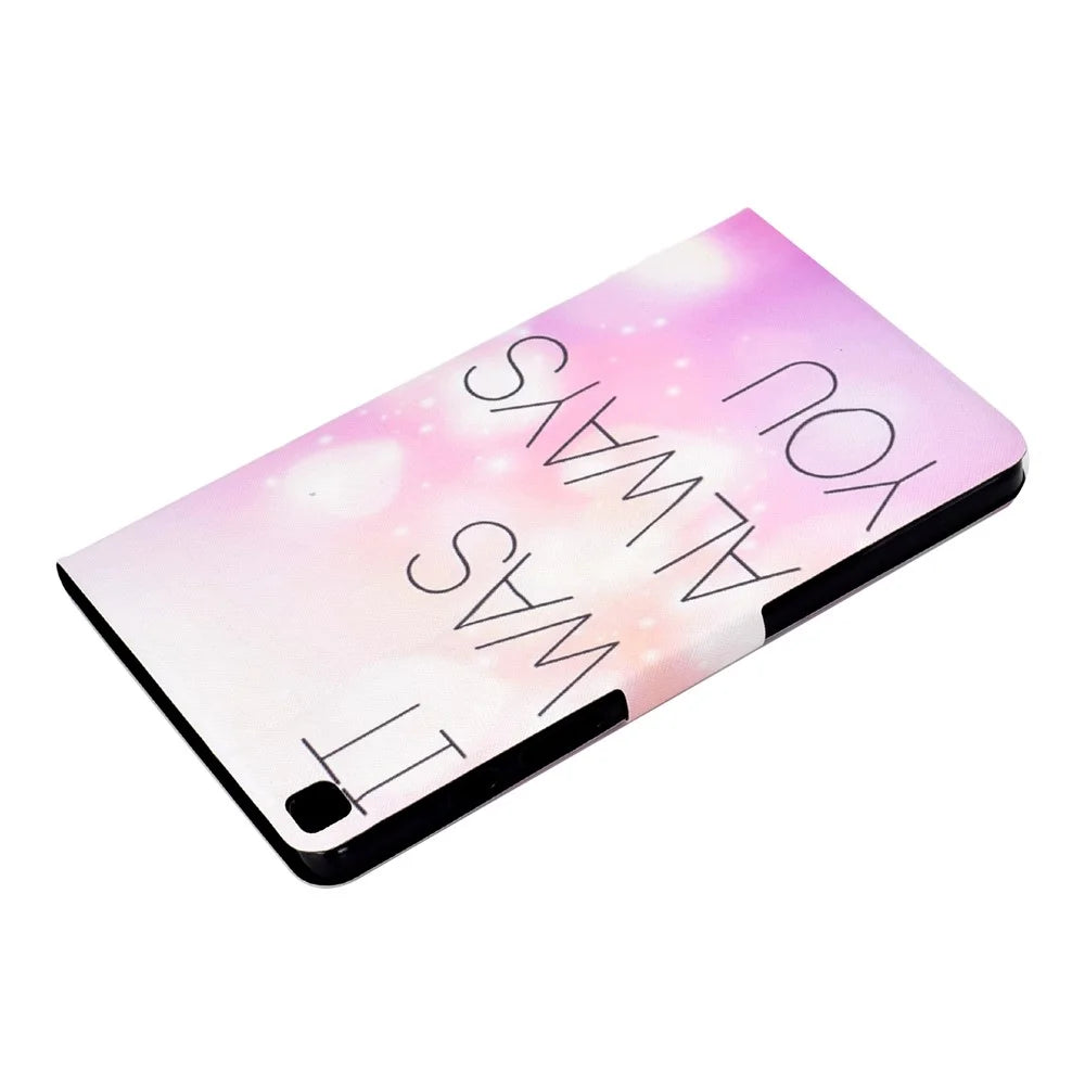 Pattern Printing Leather Stand Tablet Shell for Samsung Galaxy Tab A7 10.4 (2020) / (2022) T500 - It was always you - 6