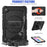 For Samsung Galaxy Tab S6 Lite P610 / P615 / S6 Lite (2022) Rotary Kickstand Hand Strap PC + Thickened Silicone Tablet Case with Shoulder Strap - All Black - 4