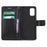 Imprint Butterfly Flowers Leather Shell Wallet Phone Case for Samsung Galaxy S20 Lite/S20 Fan Edition - Black - 5