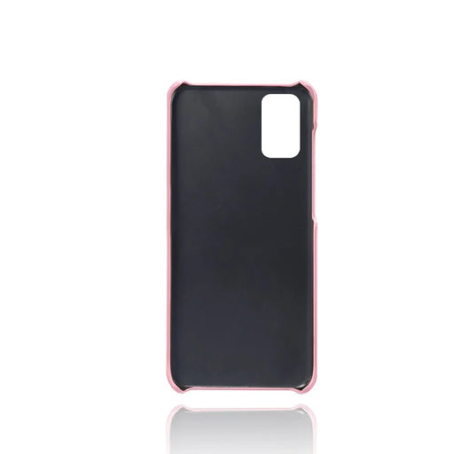 PU Leather Coated PC Cover with Double Card Slots for Samsung Galaxy M31s - Black - 2
