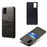PU Leather Coated PC Cover with Double Card Slots for Samsung Galaxy M31s - Black - 6