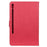 Imprint Butterfly Flower Wallet Leather Flip Shell for Samsung Galaxy Tab S6 T860 T865 - Rose - 3
