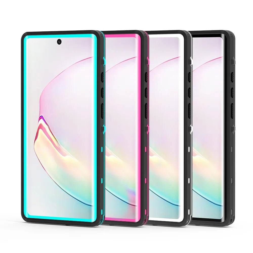 REDPEPPER IP68 Waterproof Case [Support Fingerprint Unlock ] [Clear Back] for Samsung Galaxy Note20 Ultra/Note20 Ultra 5G - Black - 2