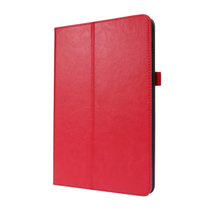 Crazy Horse Protector Card Slot Stand Leather Case for Samsung Galaxy Tab S7 / S8 - Red - 3