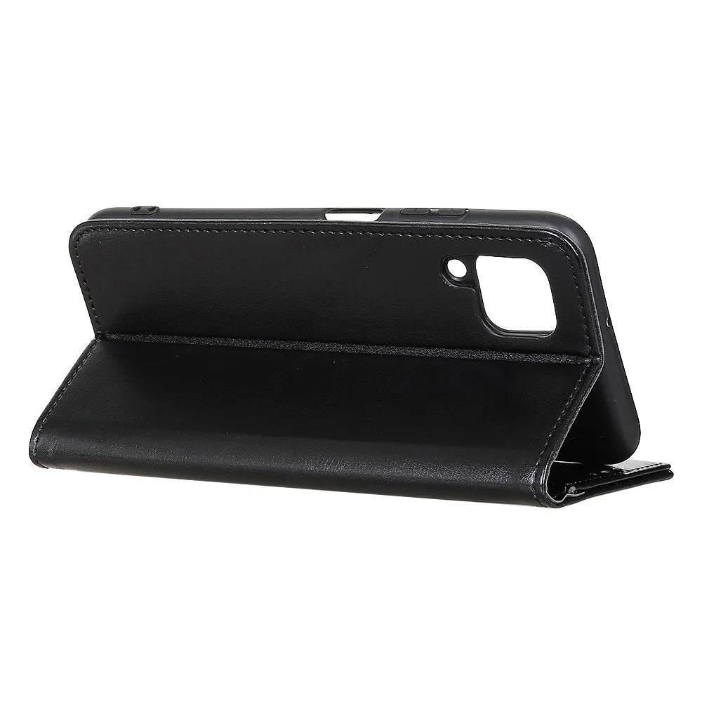 For Samsung Galaxy A42 5G Crazy Horse Texture Leather Wallet Phone Case - Black - 4