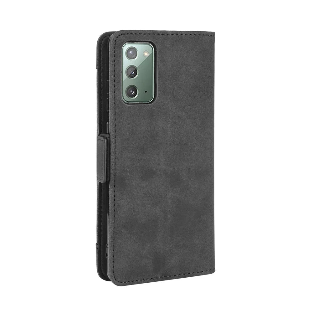 Protector Wallet Leather Stand Case for Samsung Galaxy S20 FE 4G/5G/S20 Lite/S20 FE 2022/S20 Lite Anti-Scratch Surface Leather Shell - Black - 5