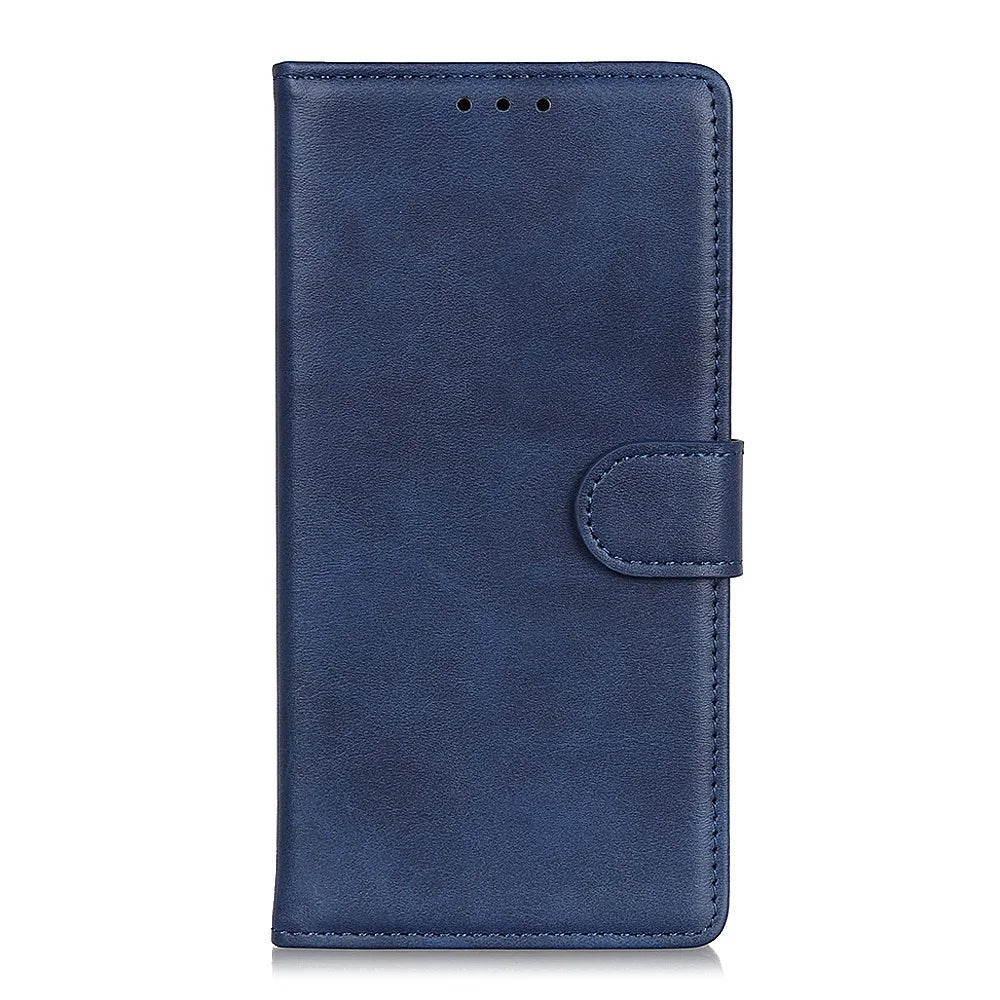 Matte Skin Leather Cover for Samsung Galaxy A42 5G - Blue - 2