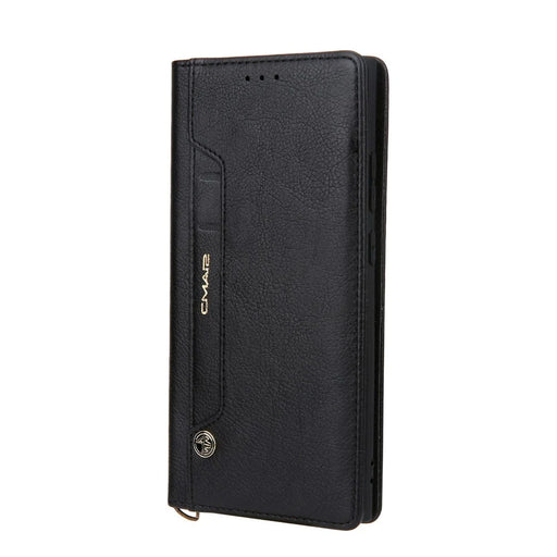 CMAI2 PU Leather Card Holder Case for Samsung Galaxy Note20 4G/5G - Black - 2