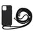 Soft TPU Case with Multi-function Lanyard for iPhone 12 /12 Pro Cover - Baby Black - 1