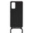 Soft Protector TPU Case with Lanyard for Samsung Galaxy Note20 4G/5G Phone Shell - Black - 2