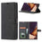FORWENW F1 Series Leather Wallet Stand Cover Case for Samsung Galaxy Note20 4G/5G - Black - 1