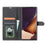 FORWENW F1 Series Leather Wallet Stand Cover Case for Samsung Galaxy Note20 4G/5G - Black - 3