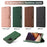 FORWENW F1 Series Leather Wallet Stand Cover Case for Samsung Galaxy Note20 4G/5G - Black - 5