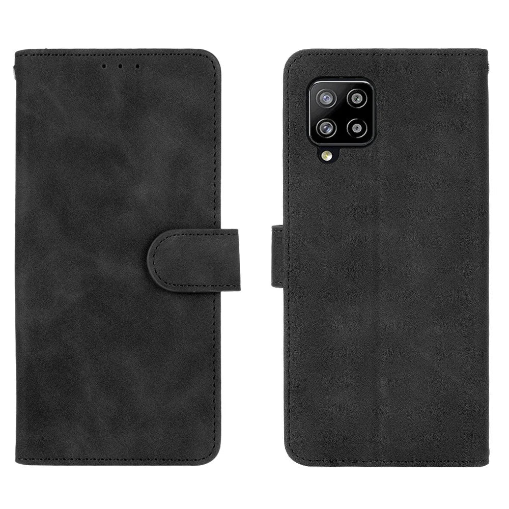 Skin-touch Leather Case for Samsung Galaxy A42 5G - Black - 6