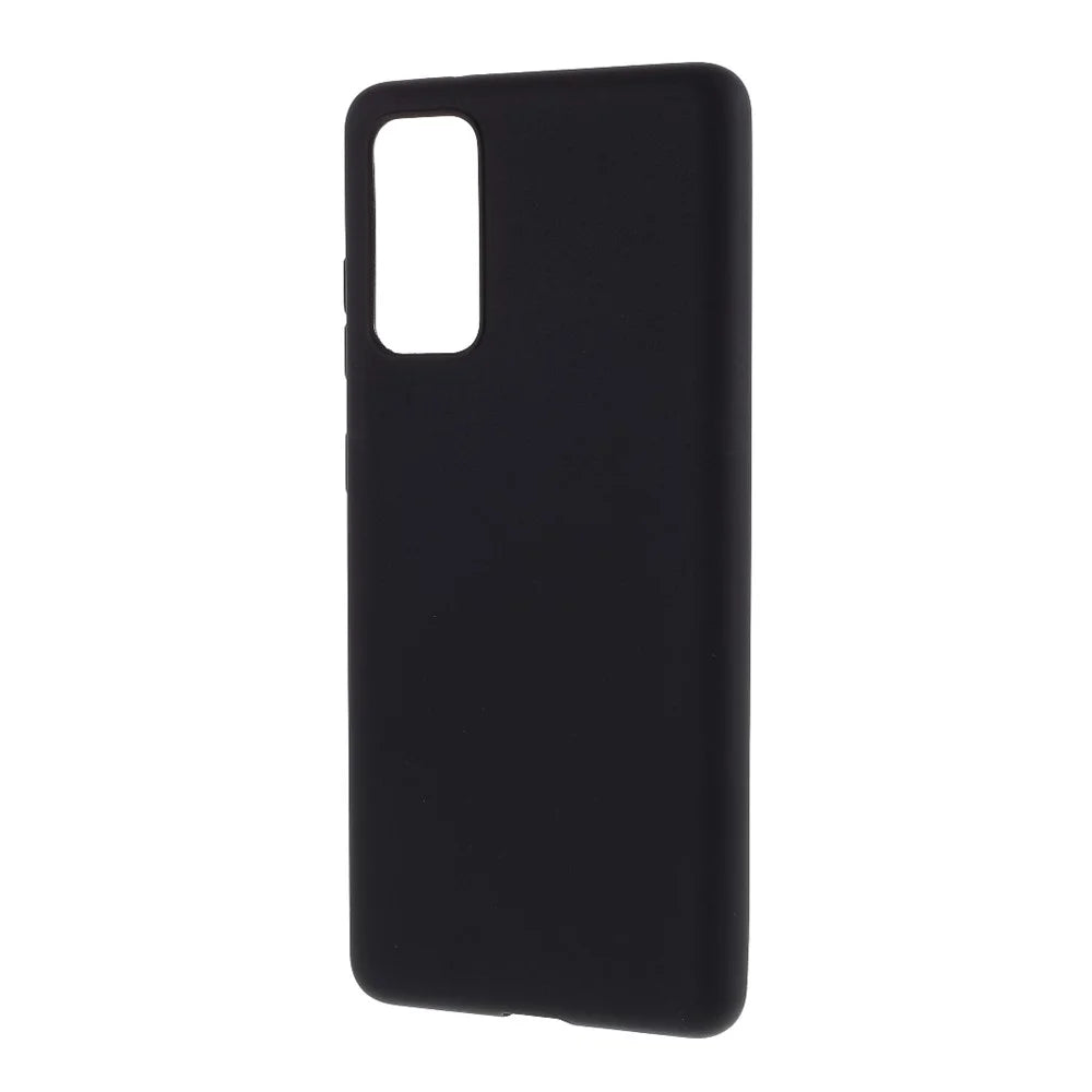 For Samsung Galaxy S20 FE 4G/5G/S20 Lite/S20 FE 2022 Soft TPU Matte Finish Coating Slim Phone Case - Black - 2