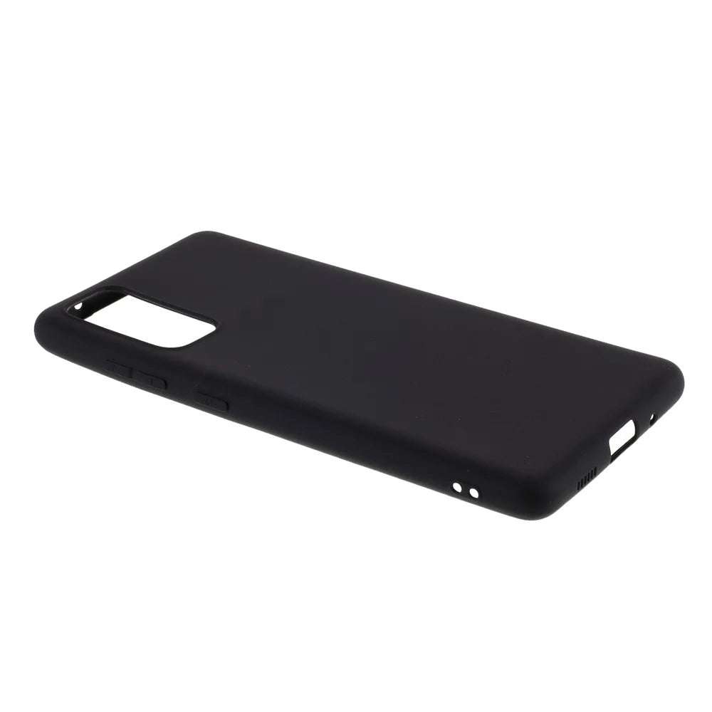 For Samsung Galaxy S20 FE 4G/5G/S20 Lite/S20 FE 2022 Soft TPU Matte Finish Coating Slim Phone Case - Black - 5